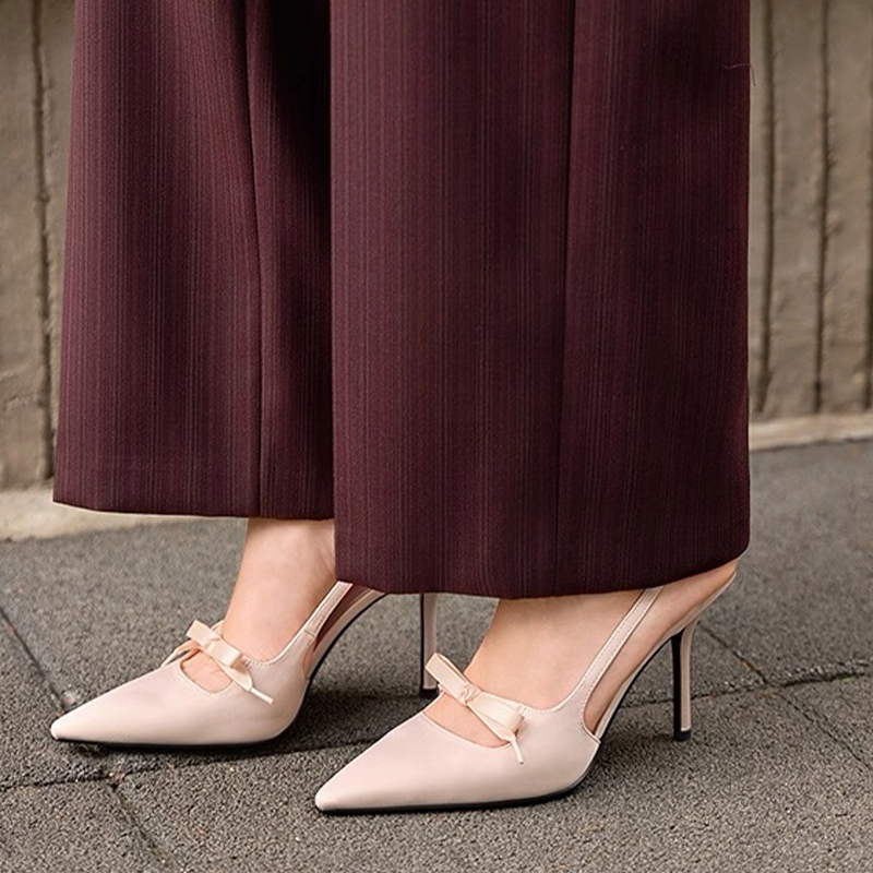 Luxury Lifestyle Shoes - Boog Dames Hoge Hakken Sandalen Puntschoen
