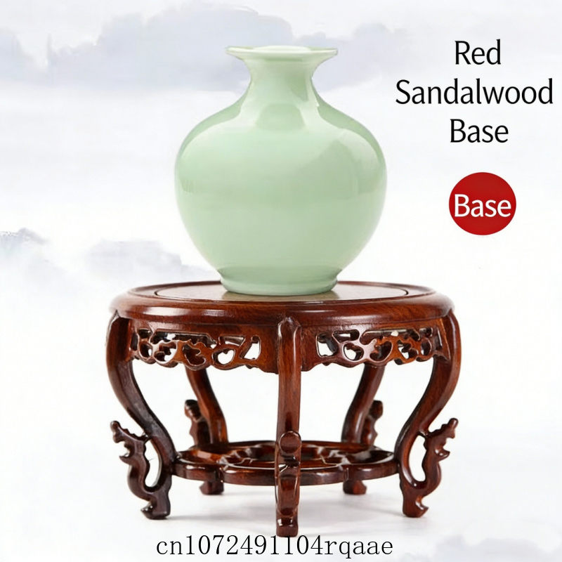 Crystal Ball Decor - Massief houten displaystandaard voor vaas, plantenpot,