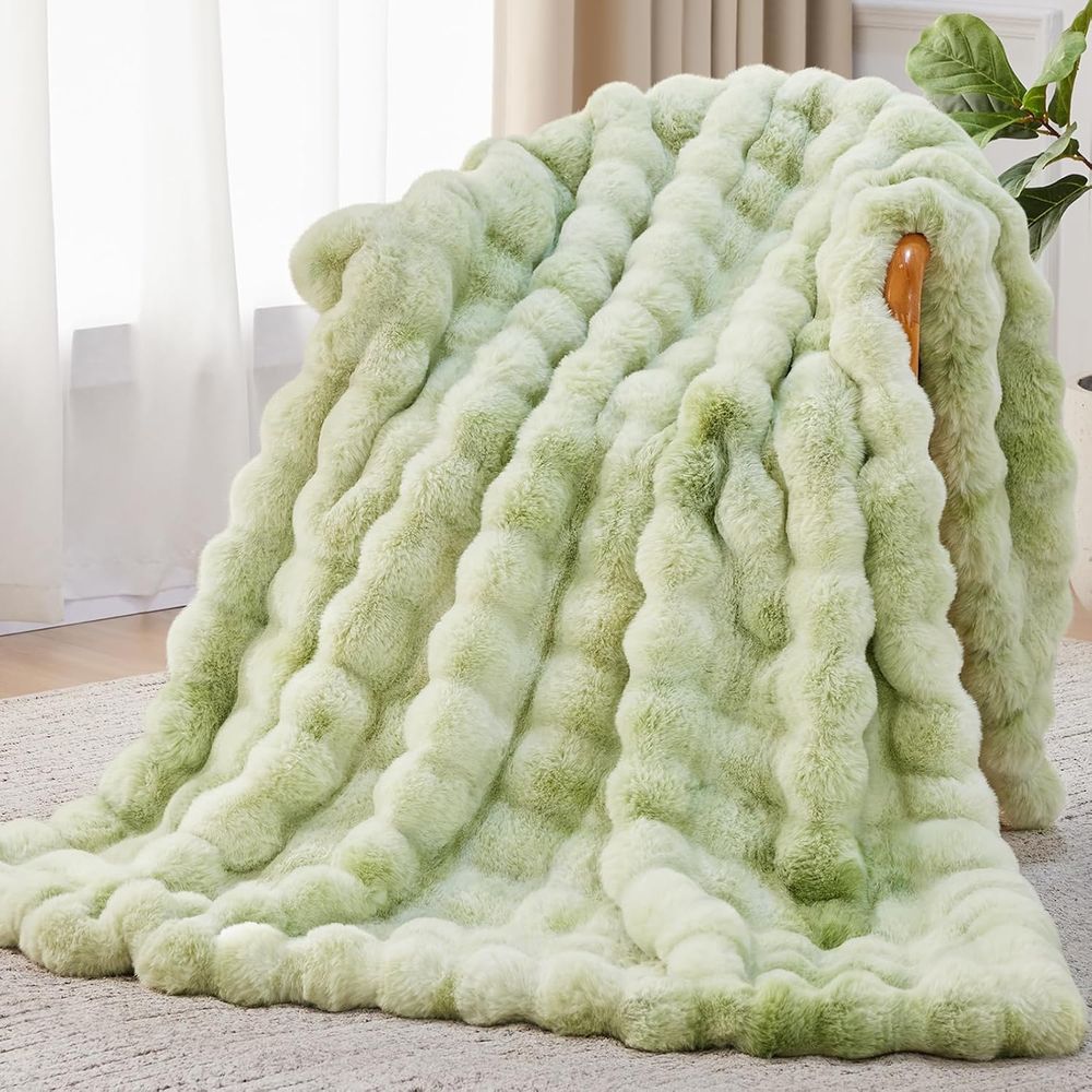 Cashmere Throw Blanket - Faux Fur Throw Deken, 1000GSM Fluffy