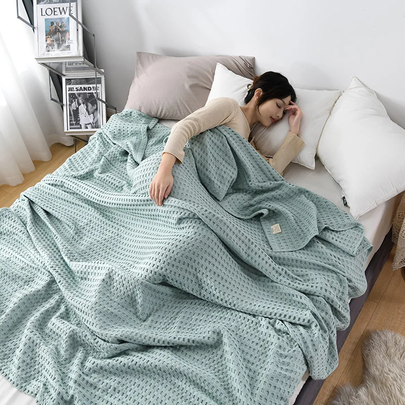 Premium puur katoen, wafelgewe - Cashmere Throw Blanket recensie en prijs
