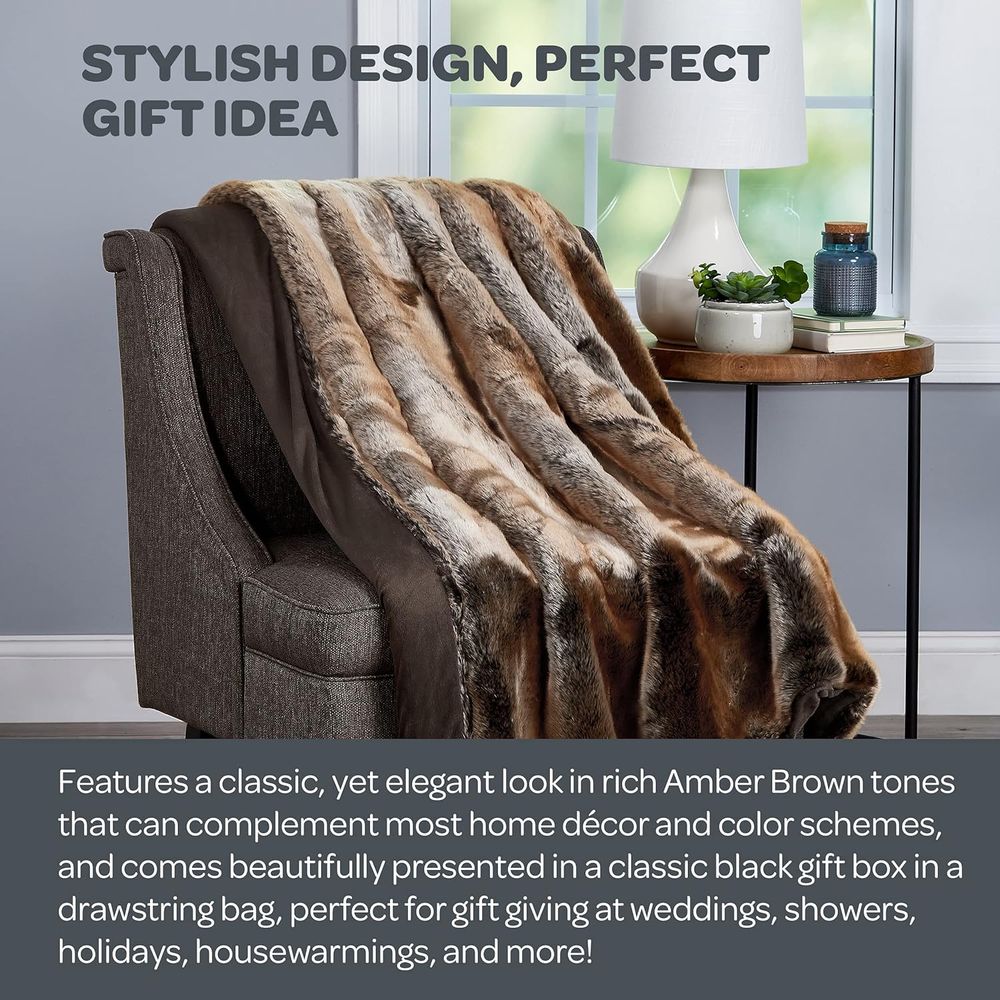 Faux Fur Throw - Luxe, hypoall - Cashmere Throw Blanket recensie en prijs