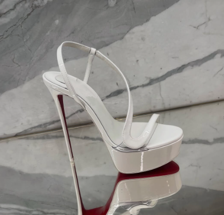 Metallic leren plateau stilett - Luxury Lifestyle Shoes recensie en prijs