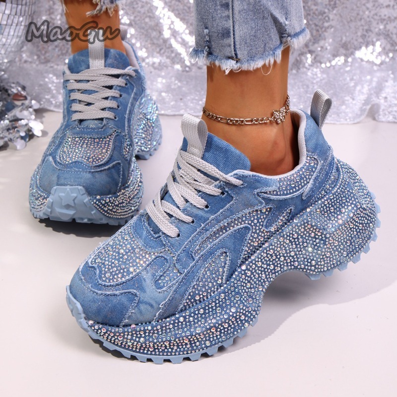 Mode Strass Dames Chunky Sneak - Luxury Lifestyle Shoes recensie en prijs
