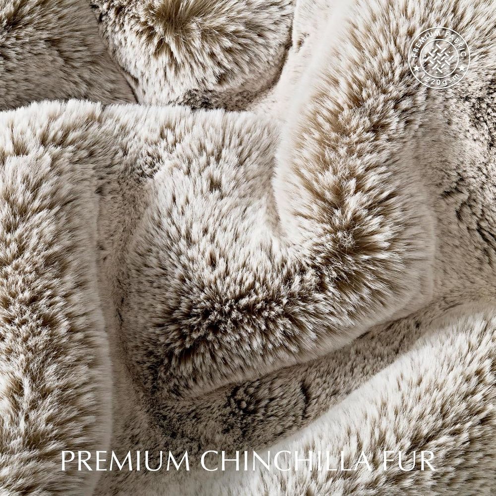 Luxe zachte faux chinchilla bo - Cashmere Throw Blanket recensie en prijs