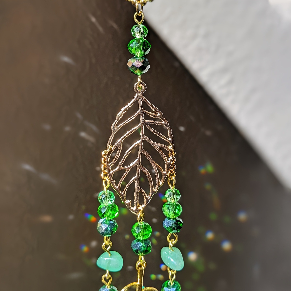 Groene kristallen zonenvanger  - Crystal Ball Decor recensie en prijs
