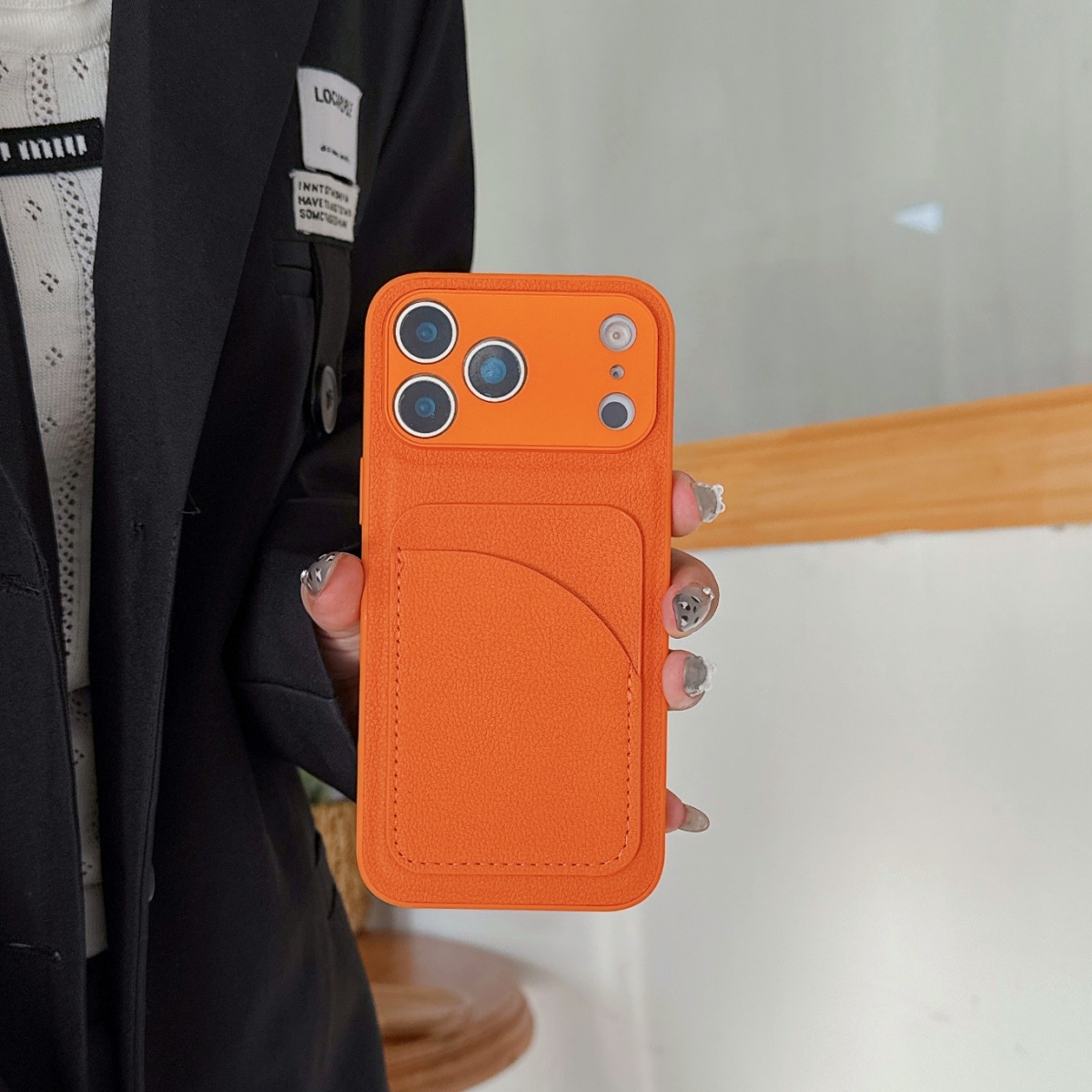 Leer Oranje Kleur Kaarthouder  - Leather Card Wallet recensie en prijs
